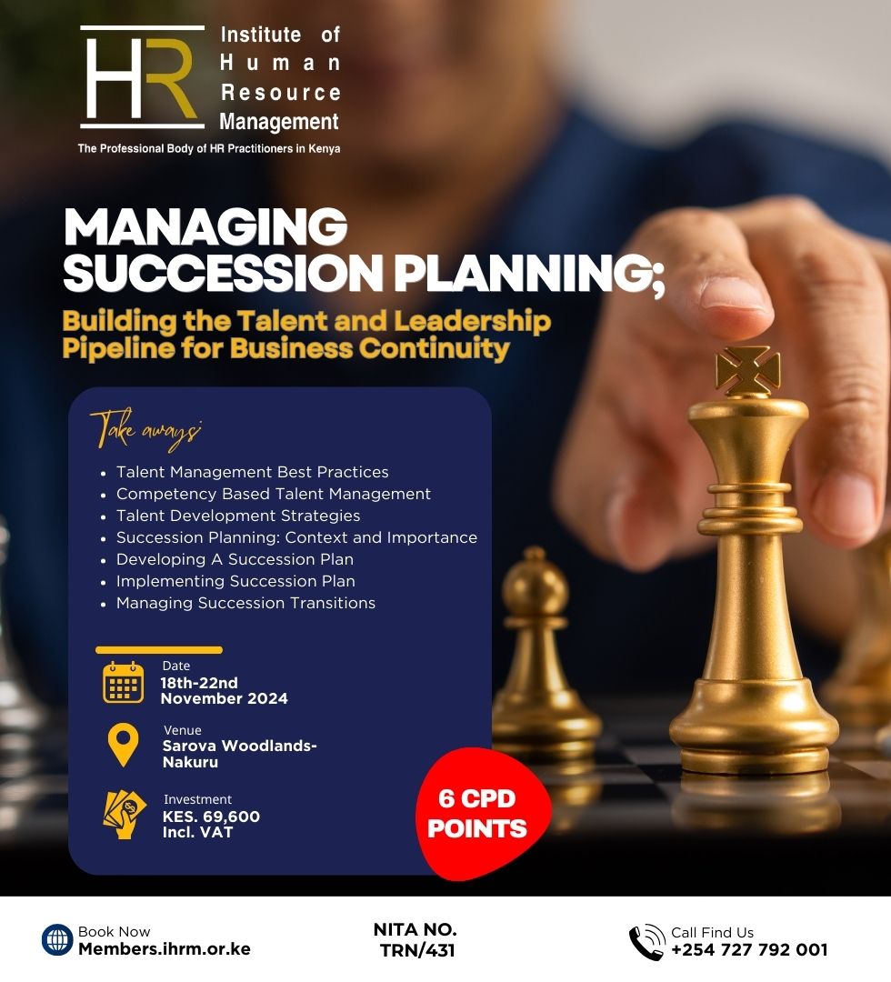 Managing Succession  Planning; Building the  Talent and Leadership  Pipeline for Business  Continuit