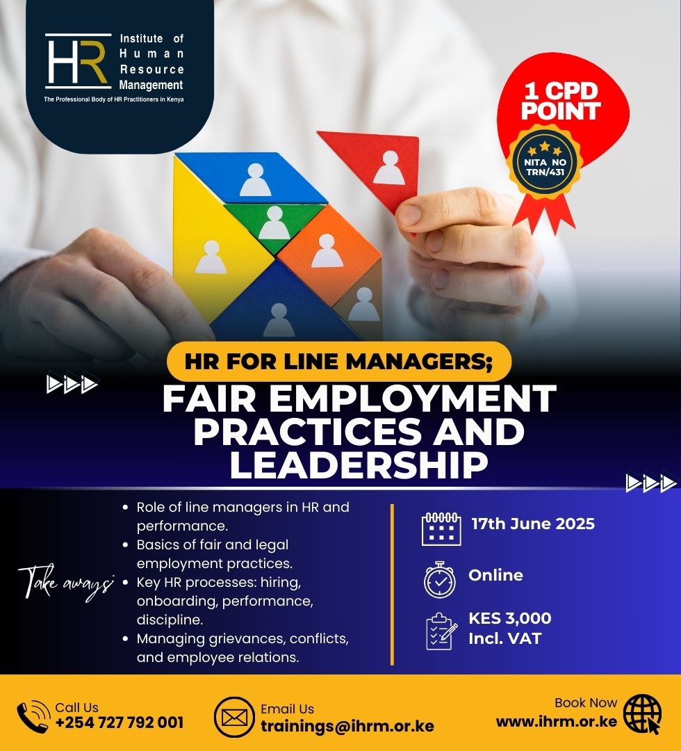 HR for Line Managers; Fair Employment Practices and Leadership